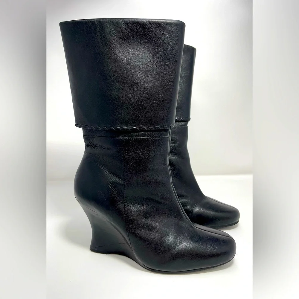 Hush Puppies Waterproof Leather  Wedge Boot - Picture 2 of 4